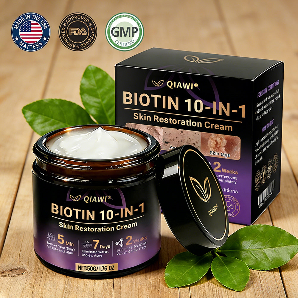 Made and Shipped from USA ✨QIAWI® Biotin 10-in-1 Skin Restoration Cream 🍀