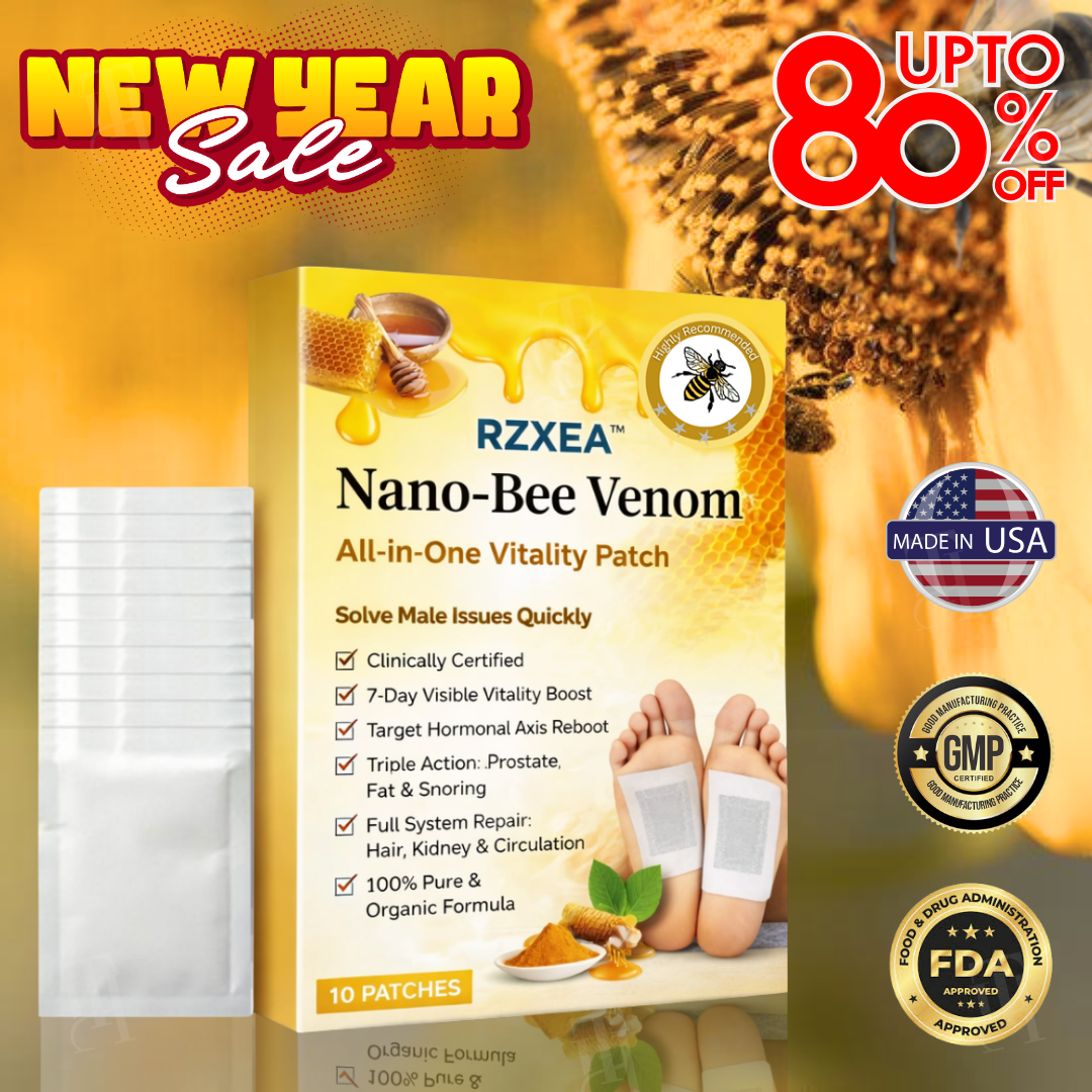 🚨 Stocks Are Running Low.| RZXEA™ Nano-Bee Venom All-in-One Vitality Patch-GD