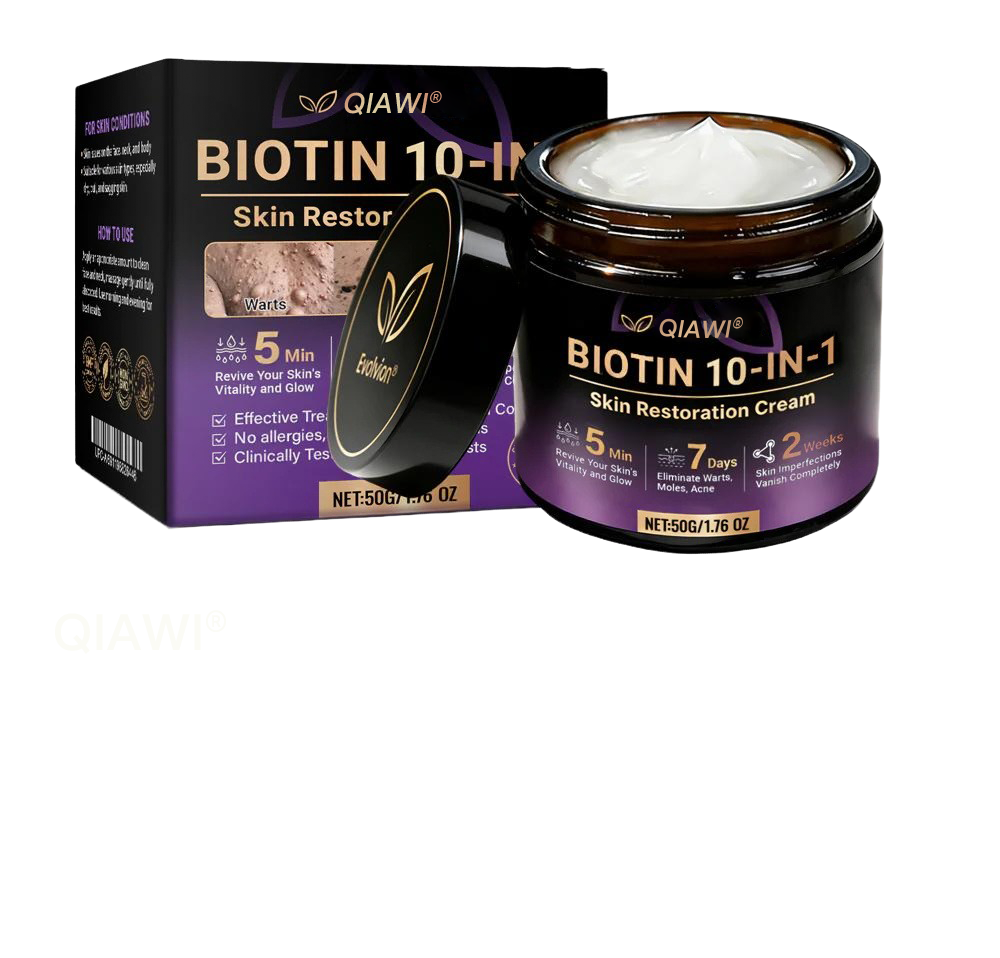 Made and Shipped from USA ✨QIAWI® Biotin 10-in-1 Skin Restoration Cream 🍀